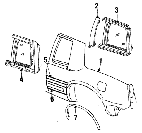 Quarter Panel for 1990 Cadillac Eldorado #0