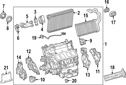 Front Evaporator for 2024 Lexus LX600 #1