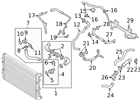 Hoses & Lines for 2012 Volkswagen Golf R #0