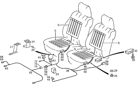 Seat Heating for 1988 Mercedes-Benz 300E #0
