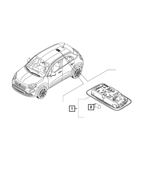 Lamps-Interior and Exterior for 2016 Fiat 500X #11