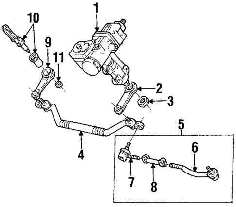 Steering Gear & Linkage for 2001 Cadillac Catera #1