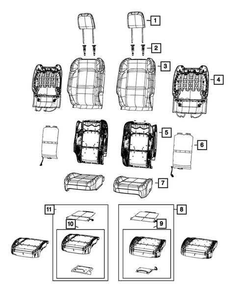 Front Seats - First Row for 2023 Jeep Wrangler #9