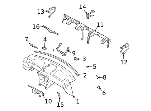 Instrument Panel for 2005 Subaru Forester #0