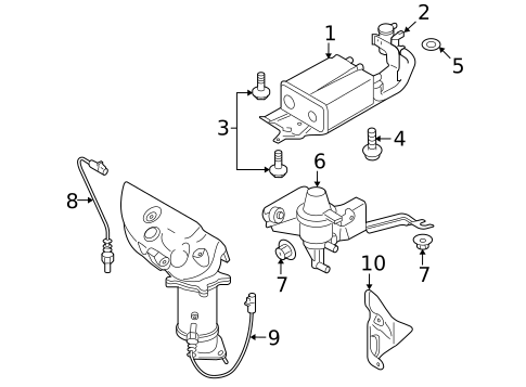 Emission Components for 2010 Mazda CX-9 #0