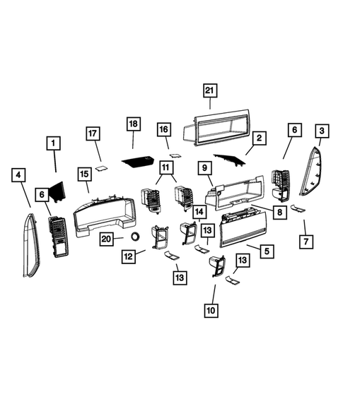 Instrument Panel for 2018 Ram 3500 #0