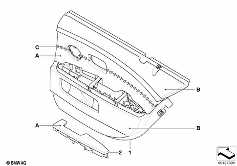 Door Trim Panels / Lateral Trim Panels for 2005 BMW 750i #1