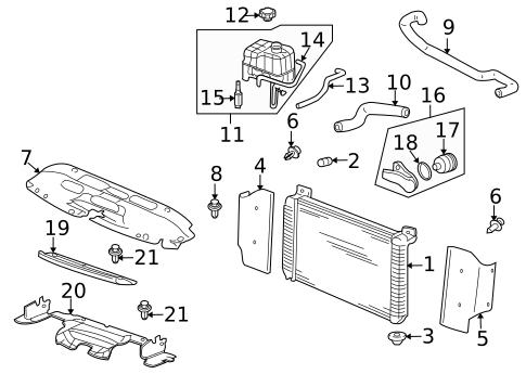 Radiators, Coolers & Related Components for 2003 Chevrolet Avalanche 2500 #0