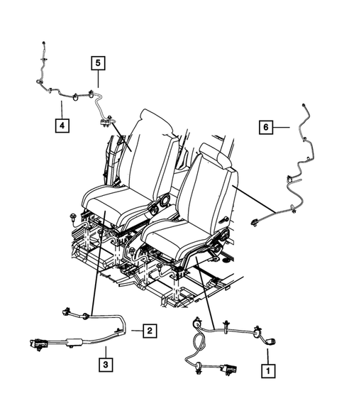 Wiring-Body and Accessories for 2011 Dodge Journey #2