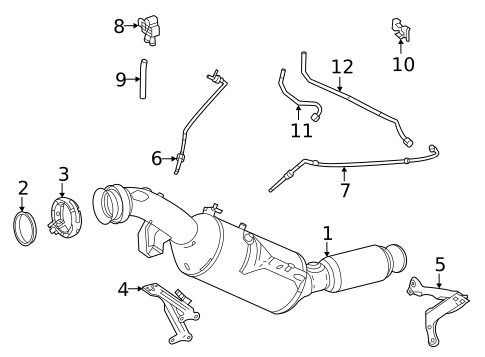 Exhaust Components for 2021 Mercedes-Benz Sprinter 2500 #1