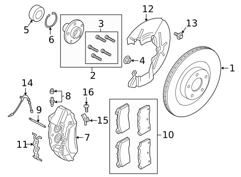 Front Brakes for 2017 Ford Focus #0