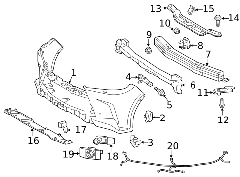 Parking Aid for 2016 Lexus LX570 #1