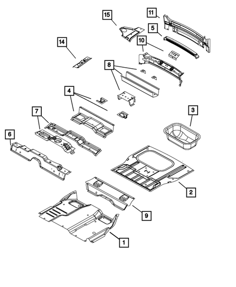 Floor Pans for 2013 Dodge Journey #0