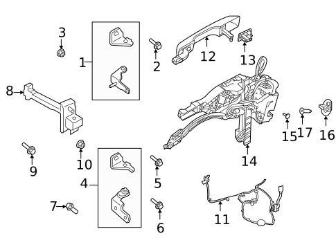Lock & Hardware for 2021 Ford Bronco Sport #0