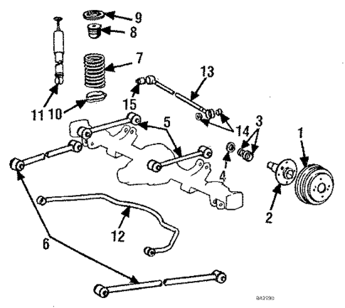 Rear Suspension for 1984 Toyota Corolla #0