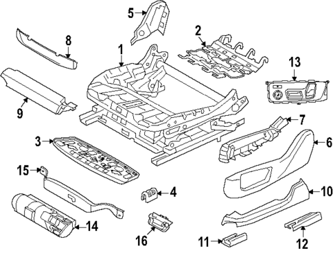 Driver Seat Components for 2022 BMW X5 #3