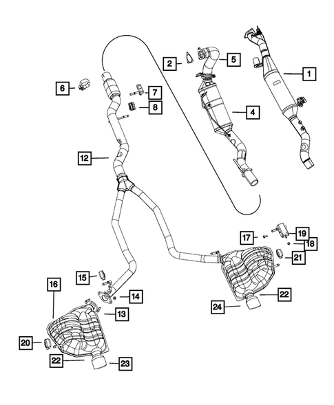 Exhaust System for 2017 Jeep Grand Cherokee #4