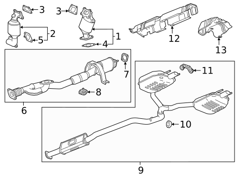 Exhaust Components for 2020 Buick Regal Sportback #0