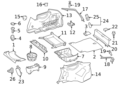 Interior Trim - Rear Body for 2021 Mercedes-Benz C63 AMG #3