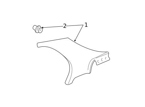Interior Trim - Quarter Panels for 2003 Honda Civic #2