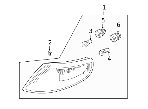 Bulbs - Chassis for 2005 Saab 9-5 #2