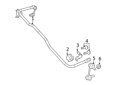 Stabilizer Bar & Components for 2012 Chrysler 200 #0