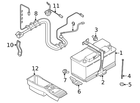 Battery for 2013 BMW X6 #0