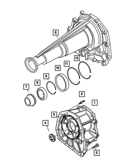 Case and Extension for 2001 Dodge Dakota #1