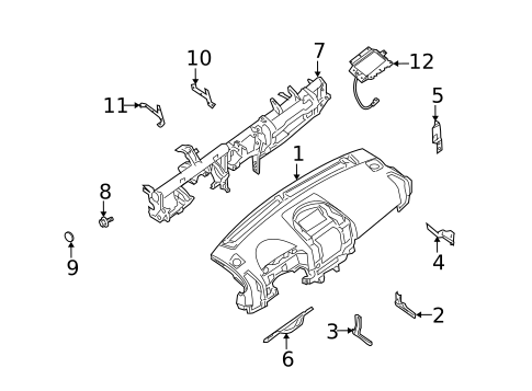 Instrument Panel for 2013 Nissan Armada #0