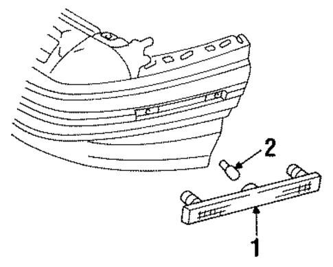 Side Marker Lamps for 1993 Pontiac Grand Prix #1