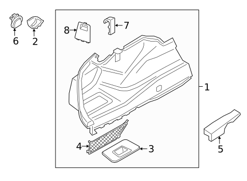 Interior Trim - Rear Body for 2020 BMW 540i #2