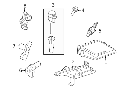 Ignition System for 2011 Mercury Milan #1
