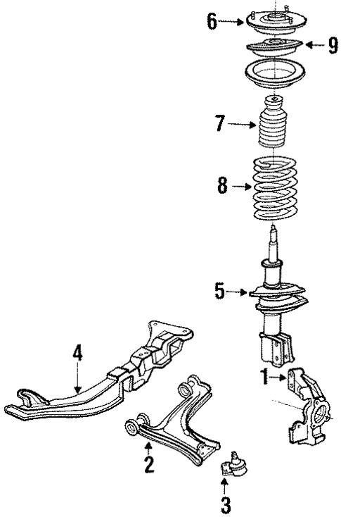 Suspension Components for 1989 Pontiac Sunbird #0