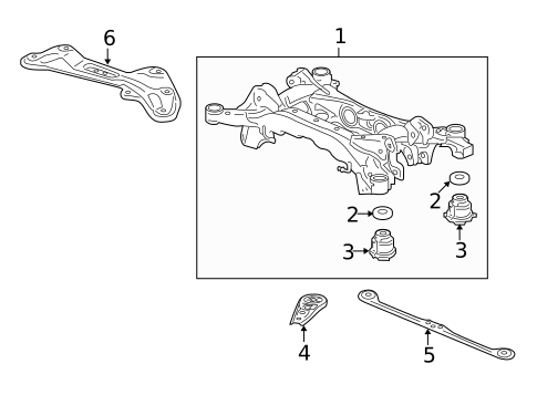 Suspension Mounting for 2012 Acura TL #1