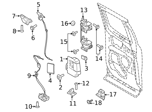 Lock & Hardware for 2019 Ford F-250 Super Duty #3