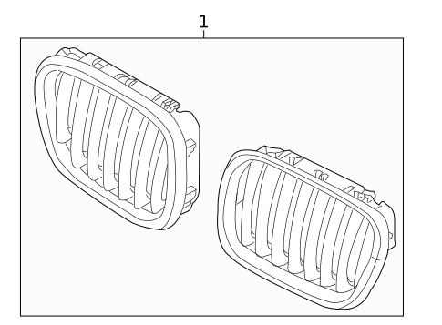 Grille & Components for 2011 BMW X6 #1
