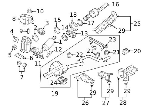 Exhaust Components for 2012 Volkswagen Jetta #1
