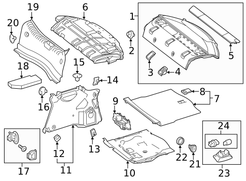 Interior Trim - Rear Body for 2016 Mercedes-Benz E63 AMG S #5
