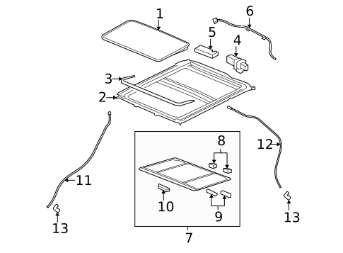 Sunroof for 2007 Pontiac Torrent #0