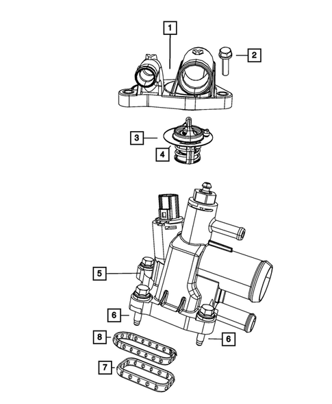 Water Pump and Related Parts for 2010 Chrysler Sebring #0