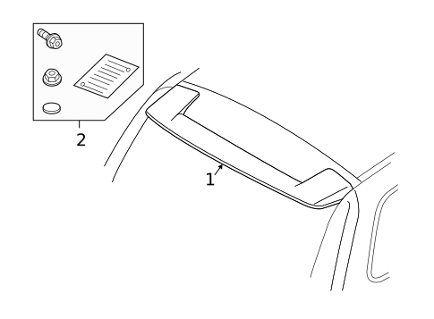Spoiler for 2009 Volvo V50 #0