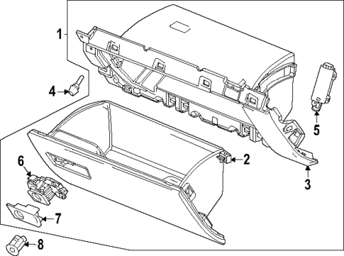Glove Box for 2024 GMC Sierra EV #0