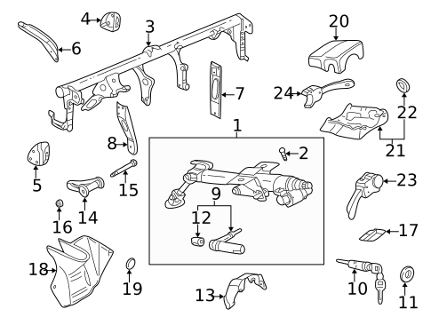 Steering Column Assembly for 2003 Volkswagen Jetta #0