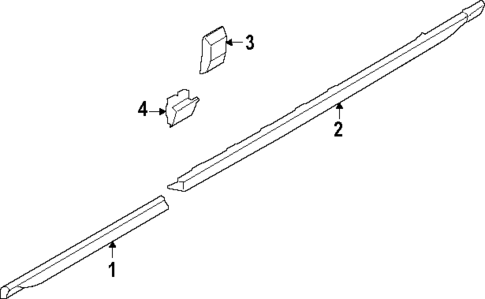 Exterior Trim - Pillars for 2025 Ford E-Transit #1