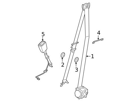 Seat Belt for 2020 BMW M235i xDrive Gran Coupe #1