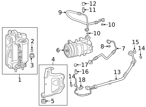 Condenser, Compressor & Lines for 2022 BMW 430i Gran Coupe #2
