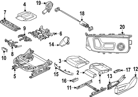 Driver Seat Components for 2024 BMW 540i xDrive #2