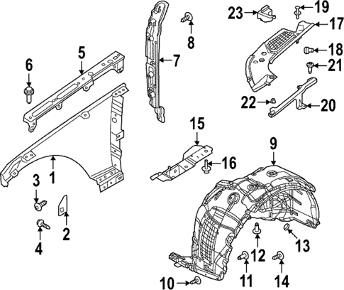 Fender & Components for 2022 Land Rover Range Rover #0