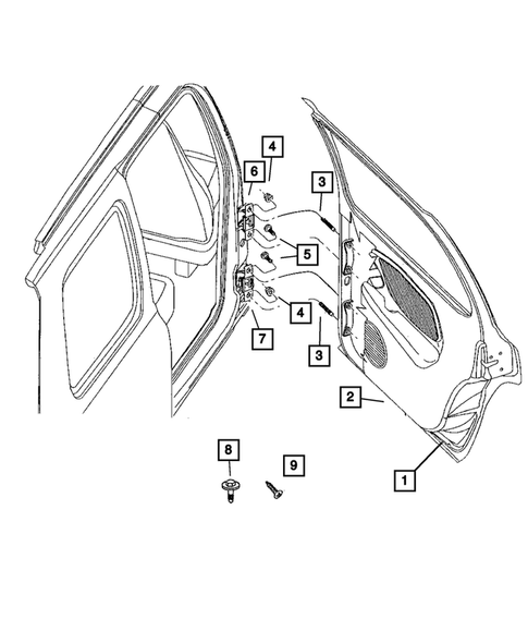 Rear Door for 2005 Dodge Durango #2