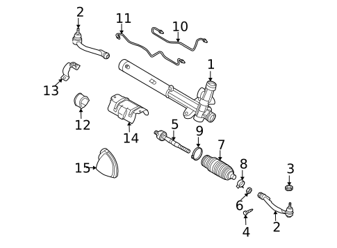 Steering Gear & Linkage for 2008 Kia Optima #0